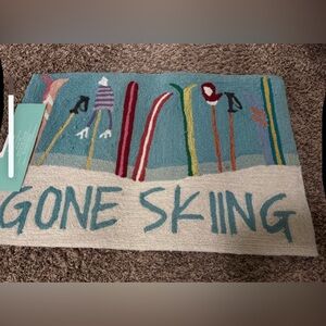 Colorful Skiing Themed Rug